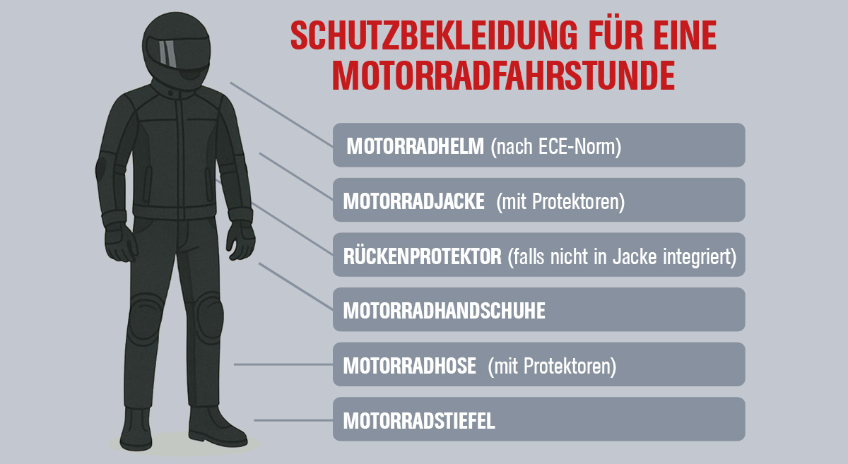 Schutzbekleidung für's Motorrad